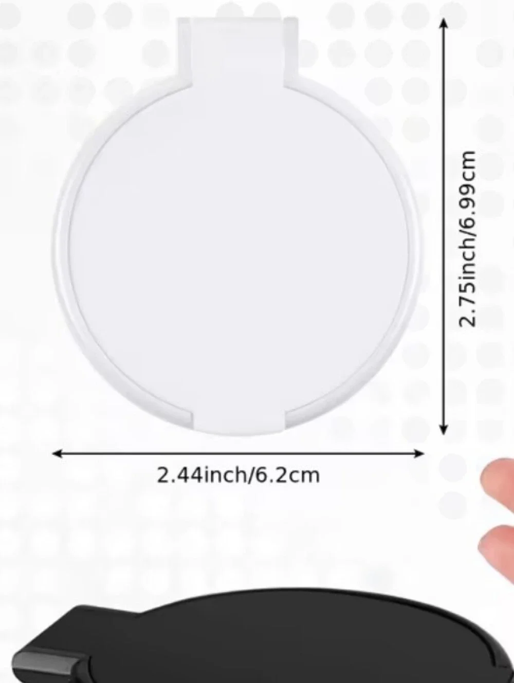 Compact Folding Pocket Mirrors - Black and White Set Of 100